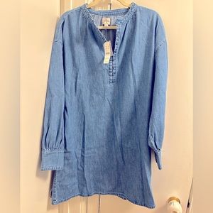 NWT denim J. Crew Dress